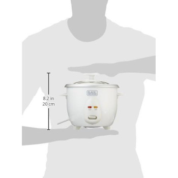 Black+Decker 350W 0.6L Rice Cooker With Removable Nonstick Bowl, Steaming Tray, Water Level Indicator And A Glass Lid With Cool Touch, For Healthy Meals RC650-B5, 1 Year Warranty