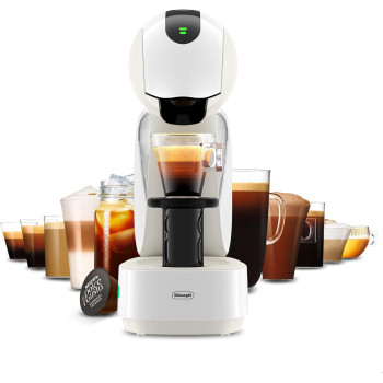 Nescafe Dolce Gusto By De'Longhi Infinissima Touch Automatic Capsule Coffee Machine With Compact And Powerful Up To 15 Bar Pressure, Cappuccino, Tea, Hot Chocolate And Espresso Coffee Maker Edg268.W White, 1 Year Warranty
