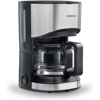 Kenwood Coffee Machine Up To 6 Cup Coffee Maker For Drip Coffee And Americano 550W 40 Min Auto Shut Off, Reusable Filter, Anti Drip Feature, Warming Plate And Easy To Clean CMM05.000BM, Black Silver, 1 Year Warranty