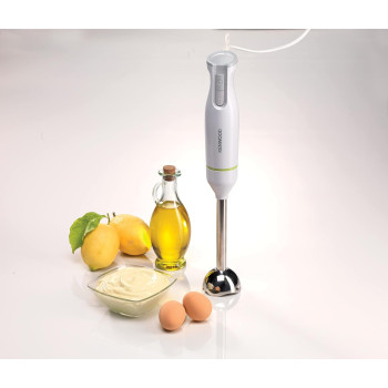 Kenwood Hand Blender Metal Wand 600W Stick With Graduated Beaker, Turbo Function, Removable For Easy Cleaning HBM02.001WH White/Silver, 1 Year Warranty
