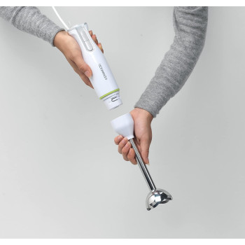 Kenwood Hand Blender Metal Wand 600W Stick With Graduated Beaker, Turbo Function, Removable For Easy Cleaning HBM02.001WH White/Silver, 1 Year Warranty