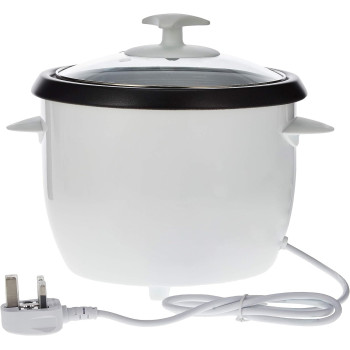 Black+Decker 400W 1L Rice Cooker Removable Nonstick Bowl And Steaming Tray With Water Level Indicator And Glass Lid With Cool Touch, For Healthy Meals Rc1050-B5, 1 Year Warranty