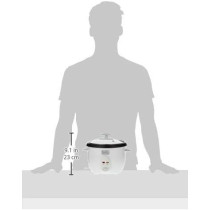 Black+Decker 400W 1L Rice Cooker Removable Nonstick Bowl And Steaming Tray With Water Level Indicator And Glass Lid With Cool Touch, For Healthy Meals Rc1050-B5, 1 Year Warranty