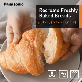 Panasonic 27L 4-In-1 Convection Microwave Oven, Nn-Ct65, Silver With Healthy Air Fryer Menus"Min 1 Year Manufacturer Warranty"