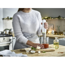 Kenwood Hand Blender 600W With 500Ml Chopper, 500Ml Beaker, Whisk, Stainless Steel Wand, Triblade Technology Hdp109Wg White, 1 Year Warranty
