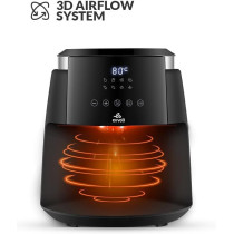 Evvoli Digital Air Fryer 4 Litres No Pre-Heat Needed No-Oil Frying Fast Crispy And Healthy Digital Temperature Control - Evka-Af4008D, 1 Year Warranty
