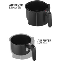Evvoli Digital Air Fryer 4 Litres No Pre-Heat Needed No-Oil Frying Fast Crispy And Healthy Digital Temperature Control - Evka-Af4008D, 1 Year Warranty
