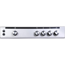 Hoover 60 X 60 Cm Full Gas Cooker And Grill, Full Safety Cooking Range With 4 Burners And Oven, Enamel Pan Support, Auto Ignition, Push Botton Knobs, FGC6060-S1V (Silver), 1 Year Warranty