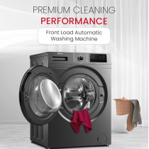 Nobel Front Load Washing Machine With 8 Kg Capacity And 1200 RPM, Grey, 1 Year Warranty