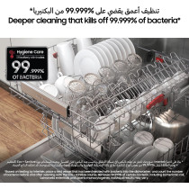 Samsung Freestanding Dishwasher With High Energy Efficiency, 14 Place Settings, Black, Smartphone Compatible, DW60A8050FG/GU, 1 Year Warranty
