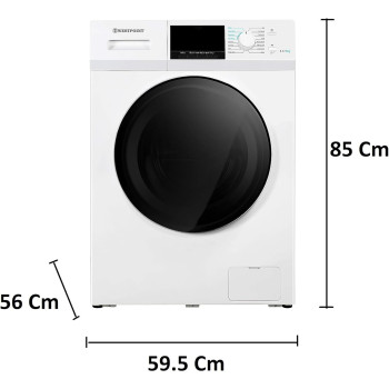 Westpoint Washer Dryer 8 5 Kg, Fully Automatic Front Load Combo Wash And Dry, 8 Kg Wash And 5 Kg Dry, 1400 Rpm, 12 Wash Programs, Quick Wash In 15Min And 4 Drying Programs - WDMT-81420E, 1 Year Warranty