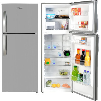 Super General 510 Litres Gross Double Door Refrigerator-Freezer, No-Frost, Multi-Flow-Cooling, Lock And Key, Inox, SGR-510-L, 70.5 X 68.2 X 178 Cm, 1 Year Warranty