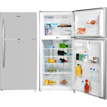 Super General 750 Litres Gross Double Door Refrigerator-Freezer, No-Frost, Interior LED, Lock And Key, Inox, SGR-845-SS, 83.4 X 82 X 184.1 Cm, 1 Year Warranty