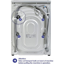 Super General 6 Kg Front Loading Washing-Machine SGW-6100-NLEDS, 23 Programs, 1000 RPM, Energy-Saving, Economic Washer, Silver, 1 Year Warranty