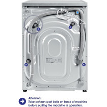Super General 8 Kg Front Loading Washing Machine SGW-8400-CRMS, 1400 RPM Washer, Water-Saving, Energy-Efficient Front-Loader, Silver, 16 Programs, 1 Year Warranty
