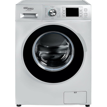 Super General 8 Kg Front Loading Washing Machine SGW-8400-CRMS, 1400 RPM Washer, Water-Saving, Energy-Efficient Front-Loader, Silver, 16 Programs, 1 Year Warranty