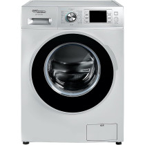 Super General 8 Kg Front Loading Washing Machine SGW-8400-CRMS, 1400 RPM Washer, Water-Saving, Energy-Efficient Front-Loader, Silver, 16 Programs, 1 Year Warranty