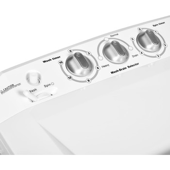 Super General 6 Kg Twin-Tub Semi-Automatic Washing Machine, White, Efficient Top-Load Washer With Lint Filter, Spin-Dry, SGW-60, 73.5 X 51.2 X 100.5 Cm, 1 Year Warranty