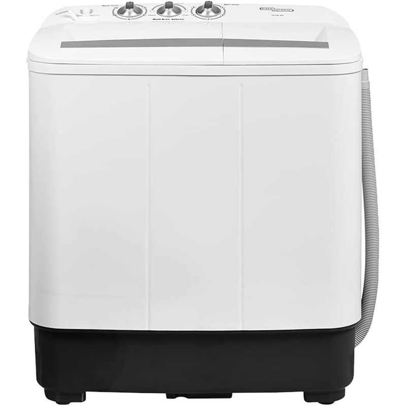 Super General 6 Kg Twin-Tub Semi-Automatic Washing Machine, White, Efficient Top-Load Washer With Lint Filter, Spin-Dry, SGW-60, 73.5 X 51.2 X 100.5 Cm, 1 Year Warranty