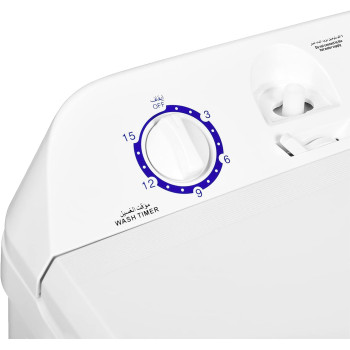 Super General 6 Kg Twin-Tub, Semi-Automatic Washing Machine, White, Efficient Top-Load Washer With Low Noise Gear Box, Spin-Dry, SGW-610-X, 75 X 44 X 89 Cm, 1 Year Warranty
