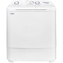 Super General 6 Kg Twin-Tub, Semi-Automatic Washing Machine, White, Efficient Top-Load Washer With Low Noise Gear Box, Spin-Dry, SGW-610-X, 75 X 44 X 89 Cm, 1 Year Warranty