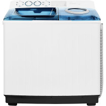 Super General 12 Kg Twin-Tub Semi-Automatic Washing Machine, White Blue, Efficient Top-Load Washer With Lint Filter, Spin-Dry, SGW-125, 95 X 58 X 103.5 Cm, 1 Year Warranty