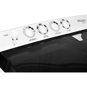 Super General 20 Kg Twin-Tub Semi-Automatic Washing Machine, White Black, Efficient Top-Load Washer With Lint Filter, Spin-Dry, SGW-2056, 102 X 62 X 105 Cm, 1 Year Warranty