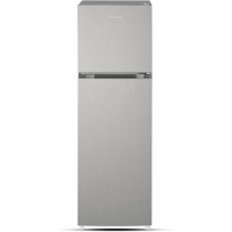 Krome 330L Double Door Top Mounted Refrigerator With Multi Air Flow System, No-Frost Cooling With Electronic Touch Temperature Control, Door Alarm, Big Twist Ice Maker, Silver - Kr-Rff 330Sm, 1 Year Warranty