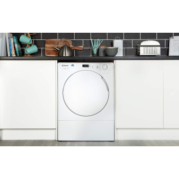 Candy 8 Kg Front Load Tumble Dryer Condenser 1400 RPM White Model CSC8LF -1 Years Full Warranty