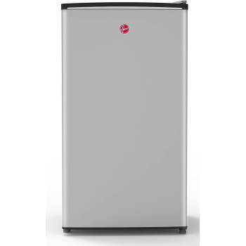 Hoover 118 Litres Single Door Refrigerator, Compact Small Size Free Standing Fridge, Best For Mini Bar, Home, Office, Bedroom, Kids Room, Silver Color, HSD-K118-S, 1 Year Warranty