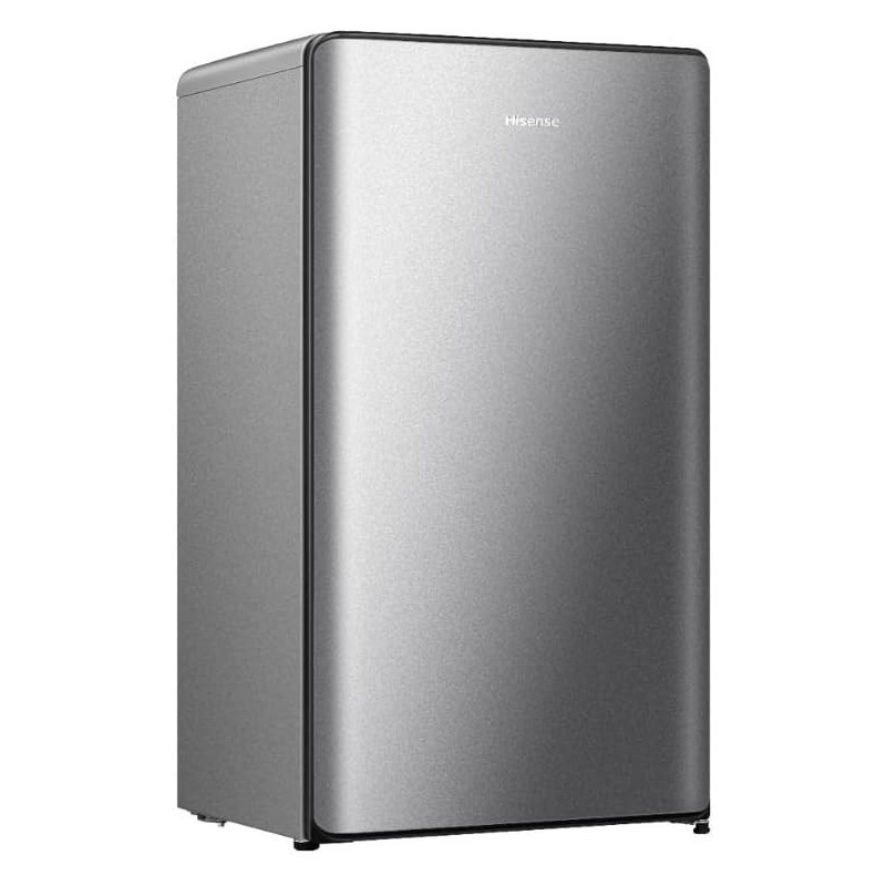 Hisense 106 Liter Refrigerator, Single Door Compact Silver Color, Model RR106D4ASU, Compressor Warranty For 10 Years