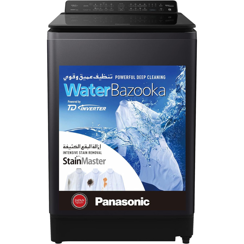 Panasonic Abaya Wash Panasonic Japan Quality 13Kg Top Load Washing Machine, Black, Na-Fd13X1, 1 Year Warranty