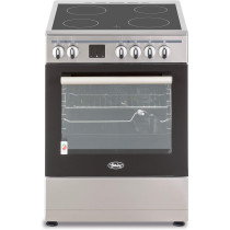 Terim 60X60 Ceramic Cooking Range, 6 Oven Function With Turbo Fan, Stainless Steel, Tervc66St, 1 Year Warranty