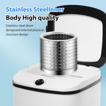 TDOO Portable Washing Machine, Tdoo Shoes Washing Machine Baby Washing Machine, Semi-Automatic Washing Machine, Blue Light Antibacterial 7.5L Capacity, Including Drain HoseSuitable For Apartment, Dorm, 1 Year Warranty