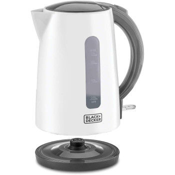 Black+Decker Cordless Electric Kettle, 2200W Power, 1.7L, With Water-Level Indicator, Removable Filter And Auto Shut-Off, 360-Degree Cord Design, Perfect For Warm Beverages, JC70-B5, 1 Year Warranty