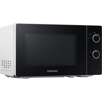 Samsung Solo Microwave Oven With Full Glass Door, 20L, White, Dual Dial, Ms20A3010Ah Sg, 1 Year Warranty