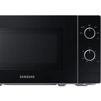 Samsung Solo Microwave Oven With Full Glass Door, 20L, White, Dual Dial, Ms20A3010Ah Sg, 1 Year Warranty