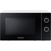 Samsung Solo Microwave Oven With Full Glass Door, 20L, White, Dual Dial, Ms20A3010Ah Sg, 1 Year Warranty