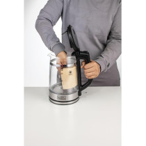 Black+Decker Glass Kettle Double Wall 1.7L 2200W - GK220-B5, 1 Year Warranty