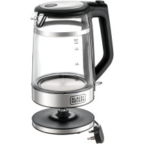 Black+Decker Glass Kettle Double Wall 1.7L 2200W - GK220-B5, 1 Year Warranty