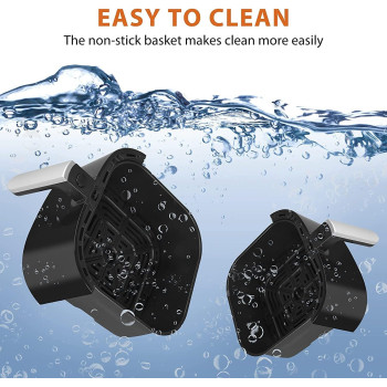 Crownful Air Fryer 4.5L 1500W 220V Air Fryers 7 Presets And 53 Recipes, Temperature And Time Control, Lcd Digital Touch Screen, Best For Frying, Grilling, Roasting, Baking, 1 Year Warranty