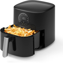 Crownful Air Fryer 4.5L 1500W 220V Air Fryers 7 Presets And 53 Recipes, Temperature And Time Control, Lcd Digital Touch Screen, Best For Frying, Grilling, Roasting, Baking, 1 Year Warranty