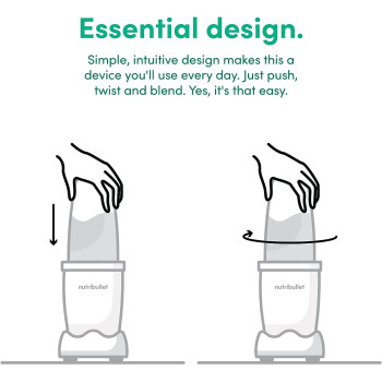 Nutribullet Grey Countertop Blender 600 Watt NB-101B, 2 Year Warranty
