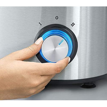 Black+Decker Juice Extractor XL Feeding Chute, 800W Power, Convenient 1.7L Large Pulp Container, 1.1L Collector And Food Pusher, Stainless Steel Body, 2 Speed Control, JE800-B5, 1 Year Warranty