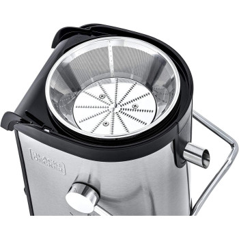 Black+Decker Juice Extractor XL Feeding Chute, 800W Power, Convenient 1.7L Large Pulp Container, 1.1L Collector And Food Pusher, Stainless Steel Body, 2 Speed Control, JE800-B5, 1 Year Warranty