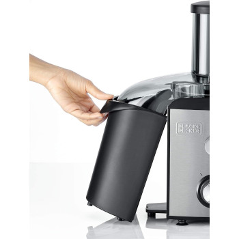 Black+Decker Juice Extractor XL Feeding Chute, 800W Power, Convenient 1.7L Large Pulp Container, 1.1L Collector And Food Pusher, Stainless Steel Body, 2 Speed Control, JE800-B5, 1 Year Warranty
