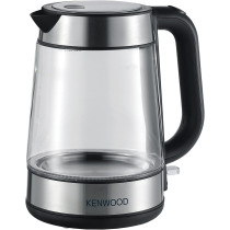 Kenwood Glass Kettle 1.7L Cordless Electric Kettle 2200W With Auto Shut-Off And Removable Mesh Filter ZJG08.000CL, Clear/Silver/Black, 1 Year Warranty