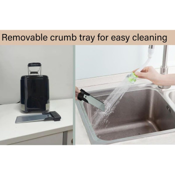 Homey Toaster - Perfectly Toasted Bread With Adjustable Browning Control And Self-Centering Function (Black), 1 Year Warranty