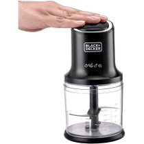Black+Decker Vertical Chopper, 4 Blades, 500W, 500ML, Black, FC500-B5, 1 Year Warranty