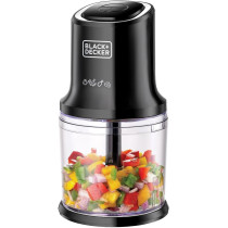 Black+Decker Vertical Chopper, 4 Blades, 500W, 500ML, Black, FC500-B5, 1 Year Warranty